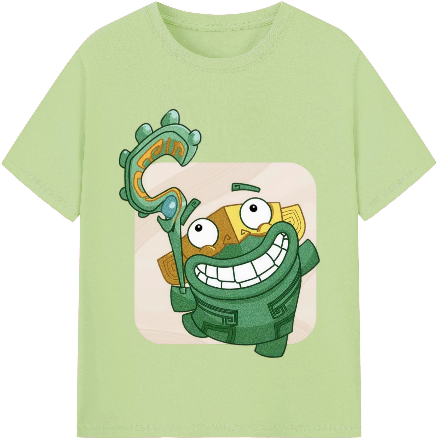（画像用） Ne Zha 2 ナタ 魔童の大暴れ 綿100％半袖Tシャツ（フロントプリント）